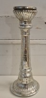 Kerzenhalter glas mit silberfolie 27 cm 17.00